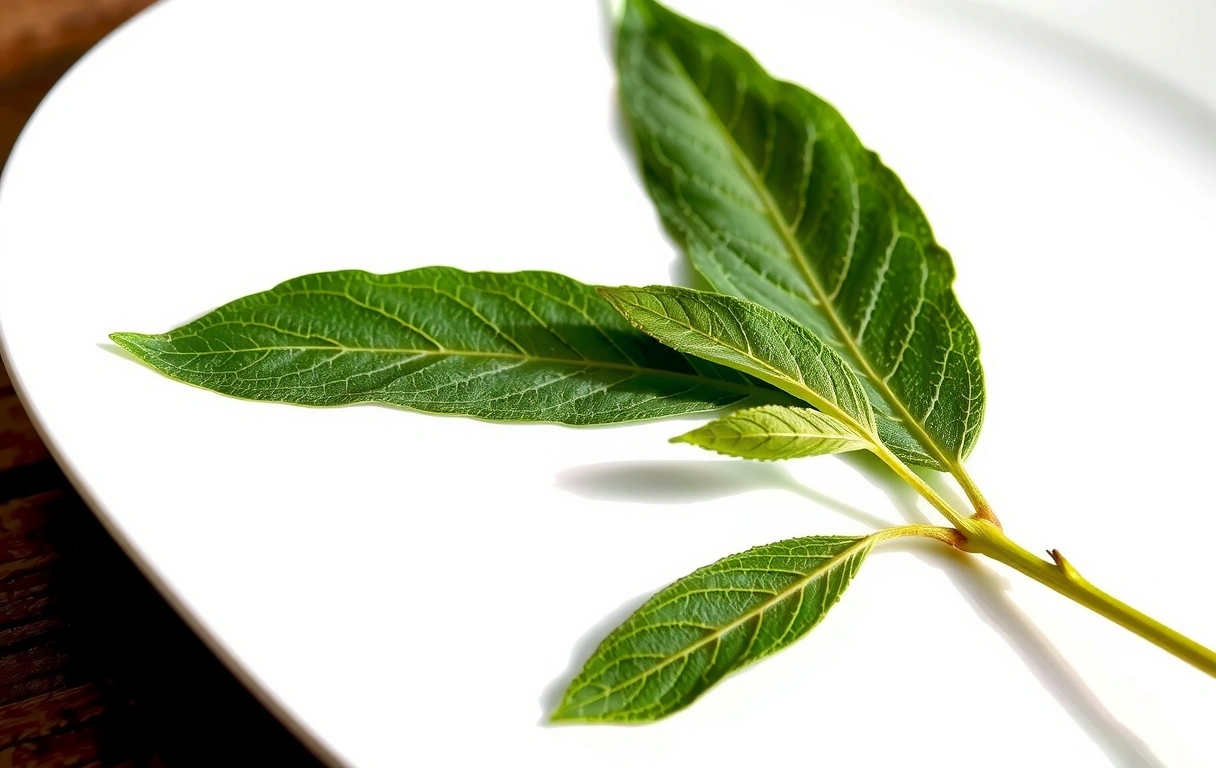 Botanical leaf detail